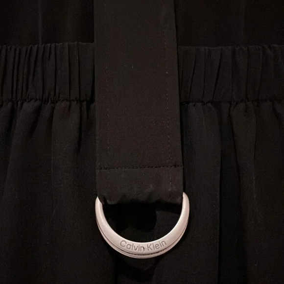 Calvin Klein Black Elegant contemporary midi dress Sz 10 - Picture 6 of 12